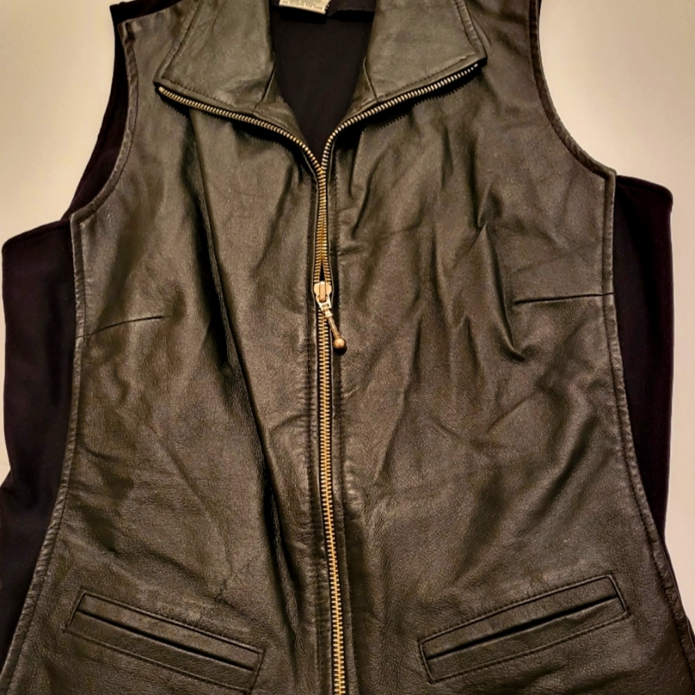LEATHER VEST